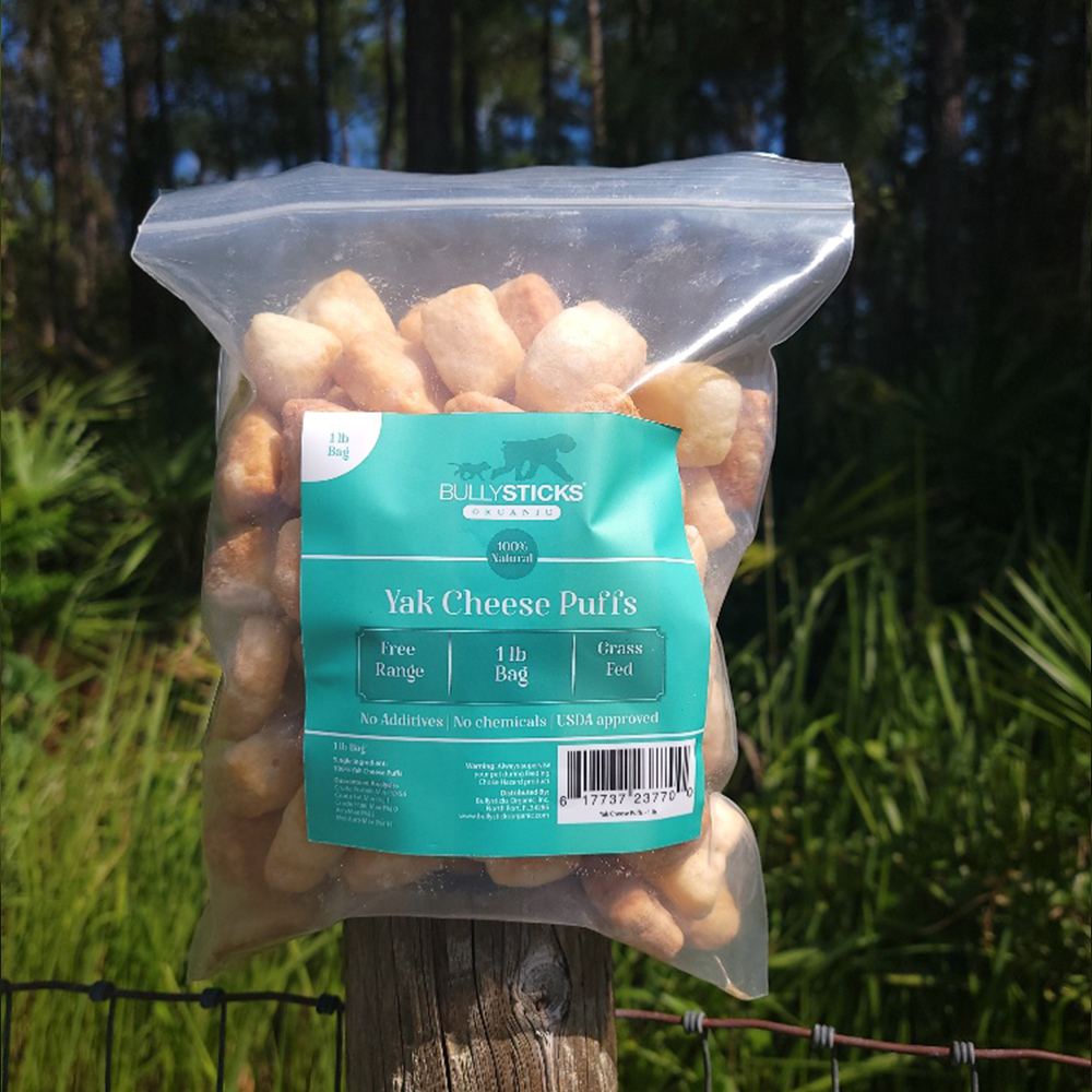 Bullysticks Organic Yak Cheese Puff (1 lb. bag)