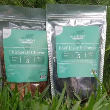 Chicken & Cheese + Beef Liver & Cheese (5 oz bag) 2 pack